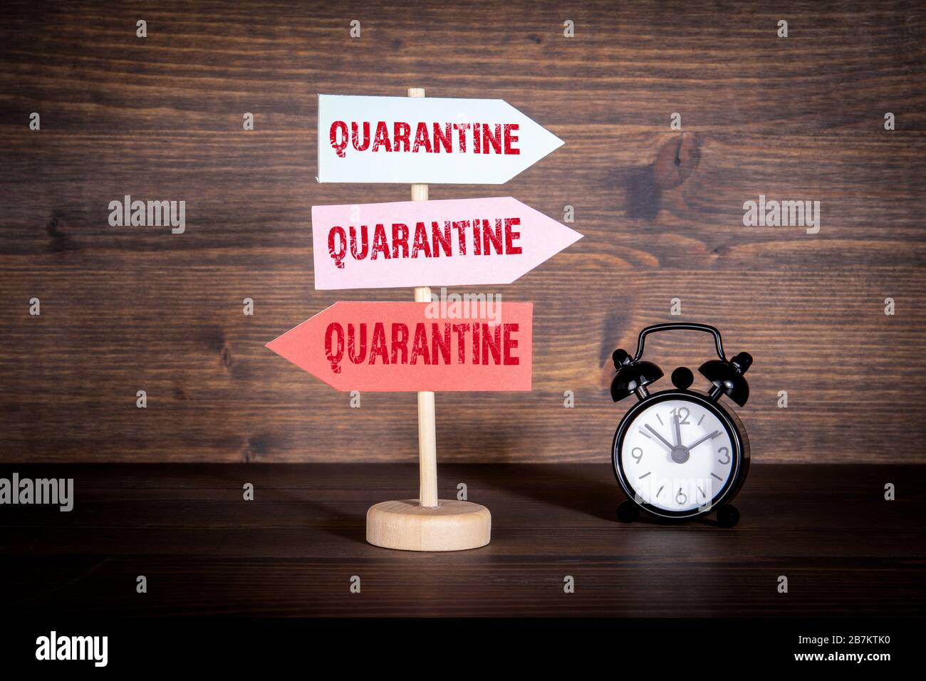 Quarantine. Prohibition, control, rules, spread of the virus concept ...