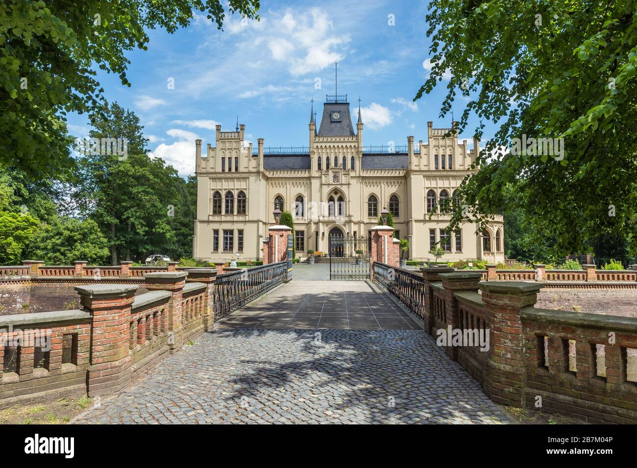 Evenburg Castle, Leer, East Frisia, Germany Stock Photo