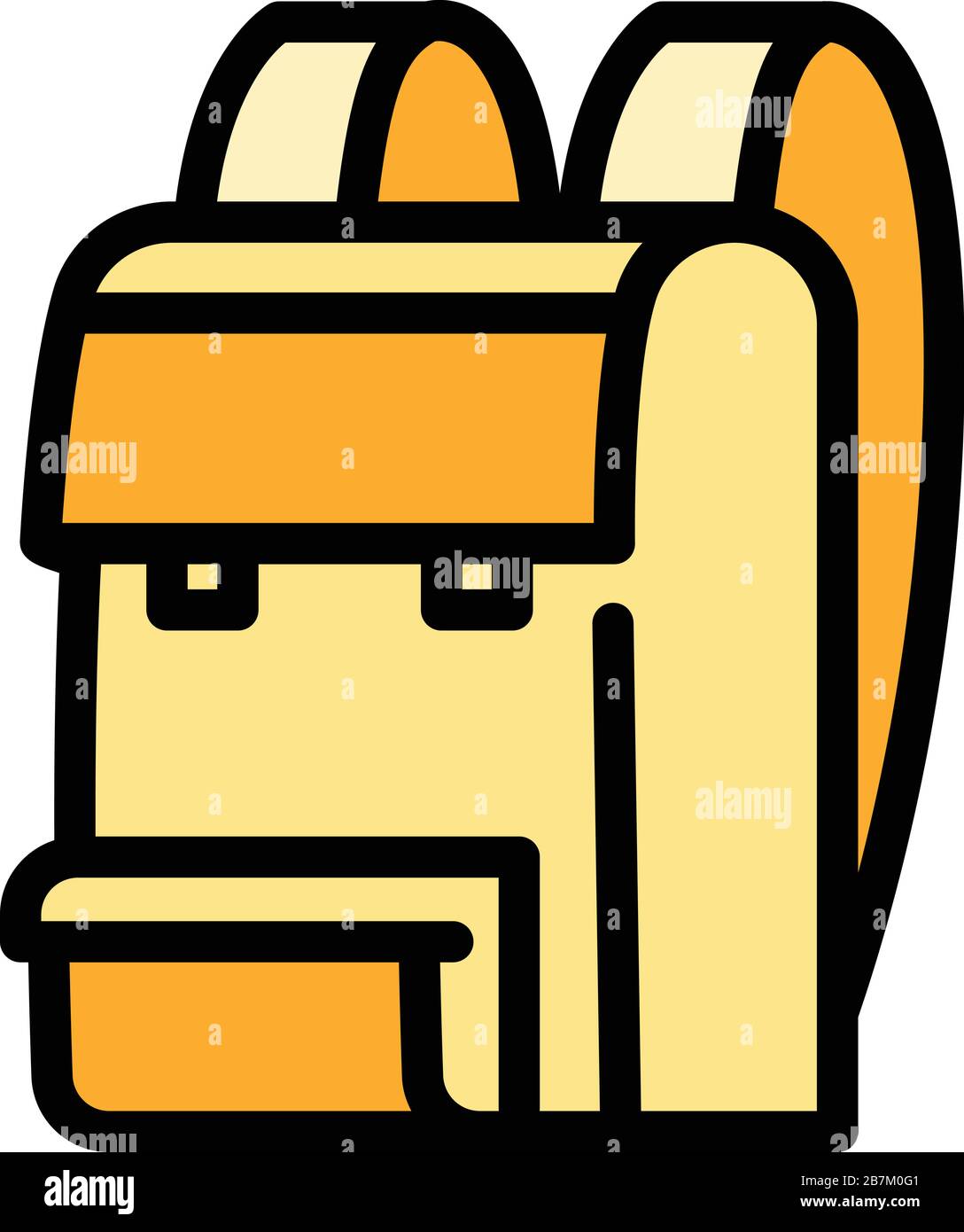 School backpack icon. Outline school backpack vector icon for web ...