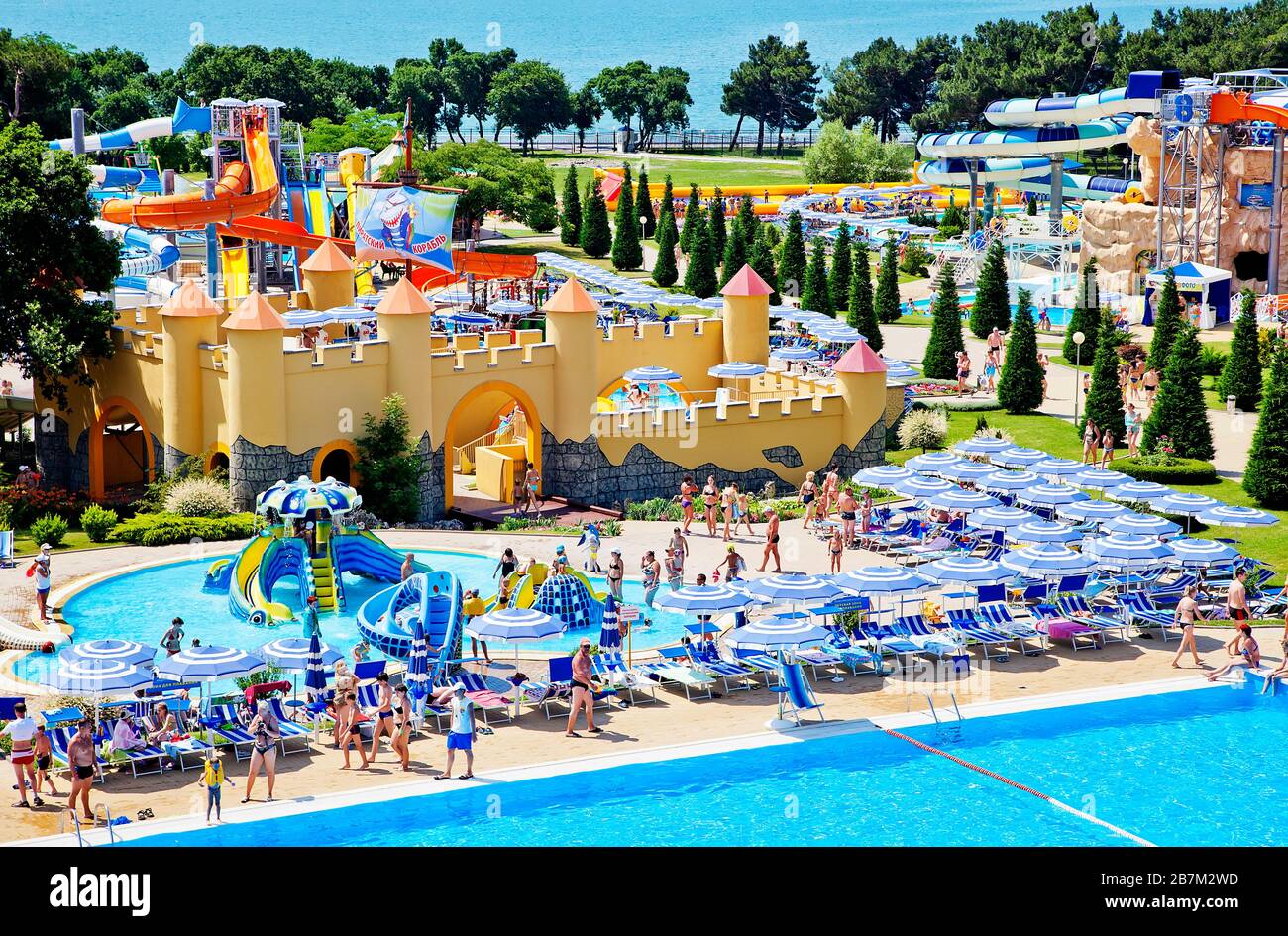 Russian Slide Rides Gelendzhik russia water park hi-res stock photography and images - Alamy