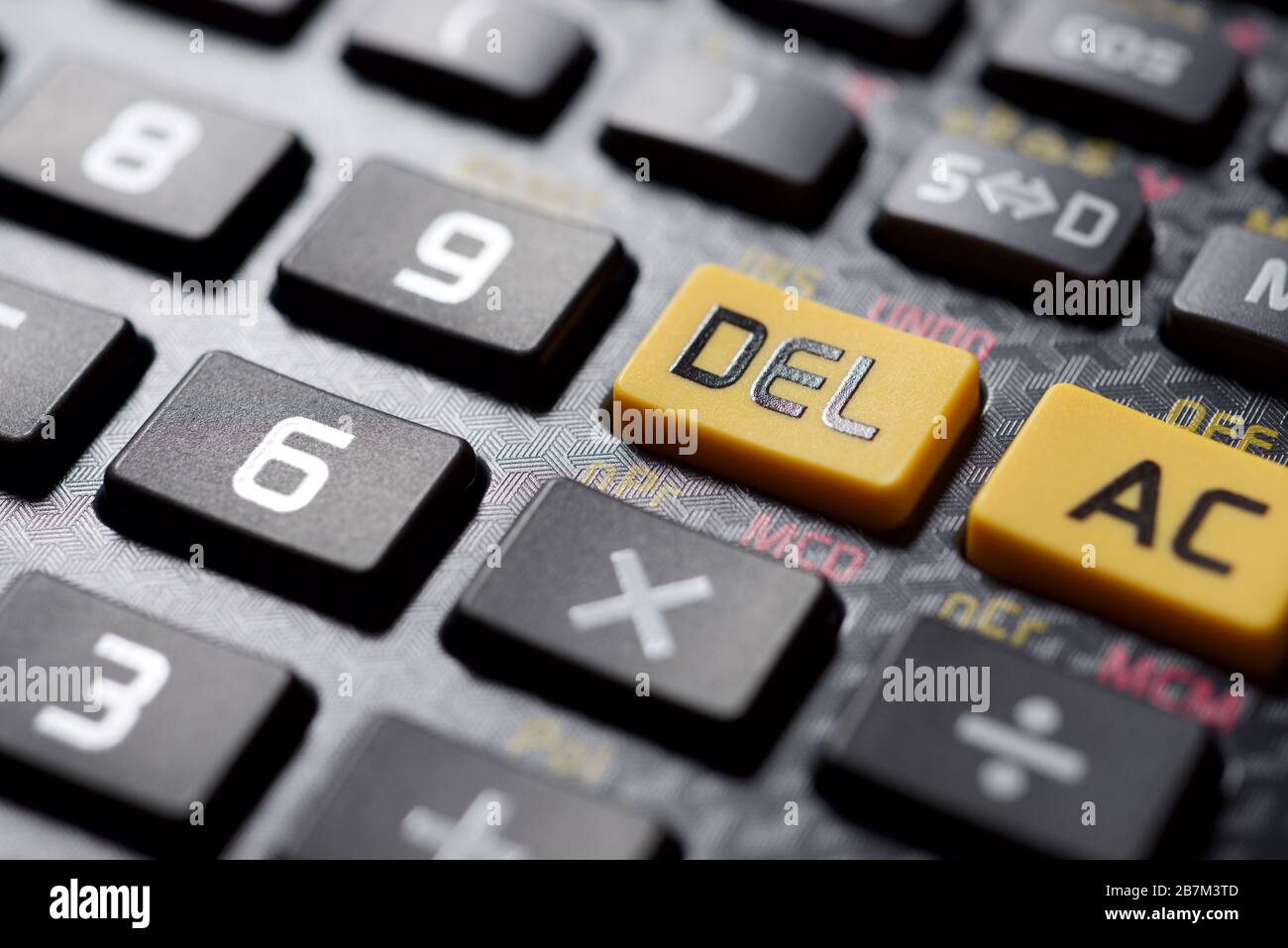 Close-up of buttons a scientific calculator Stock Photo - Alamy