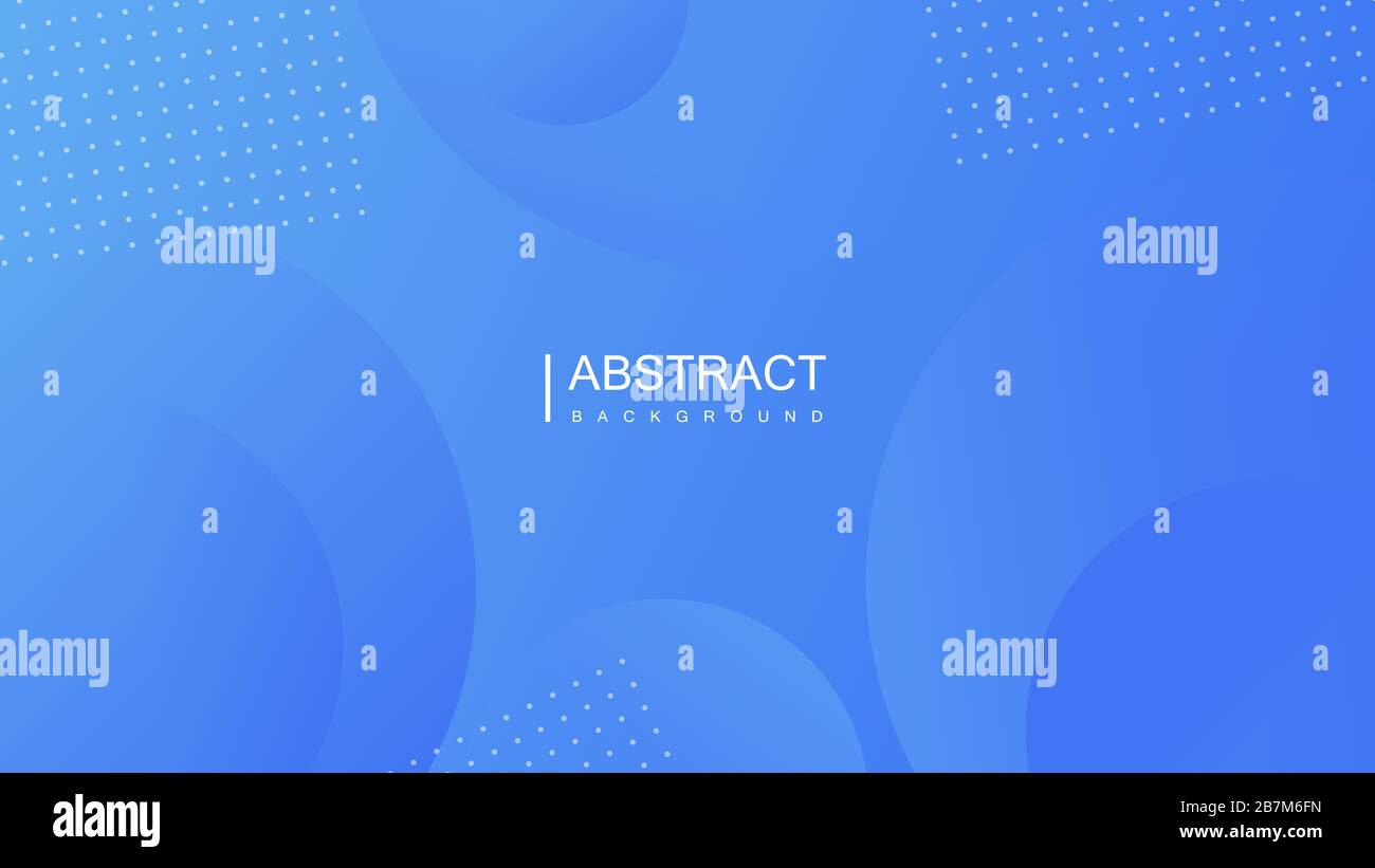 Bright blue gradient abstract creative background with wave and dots ...