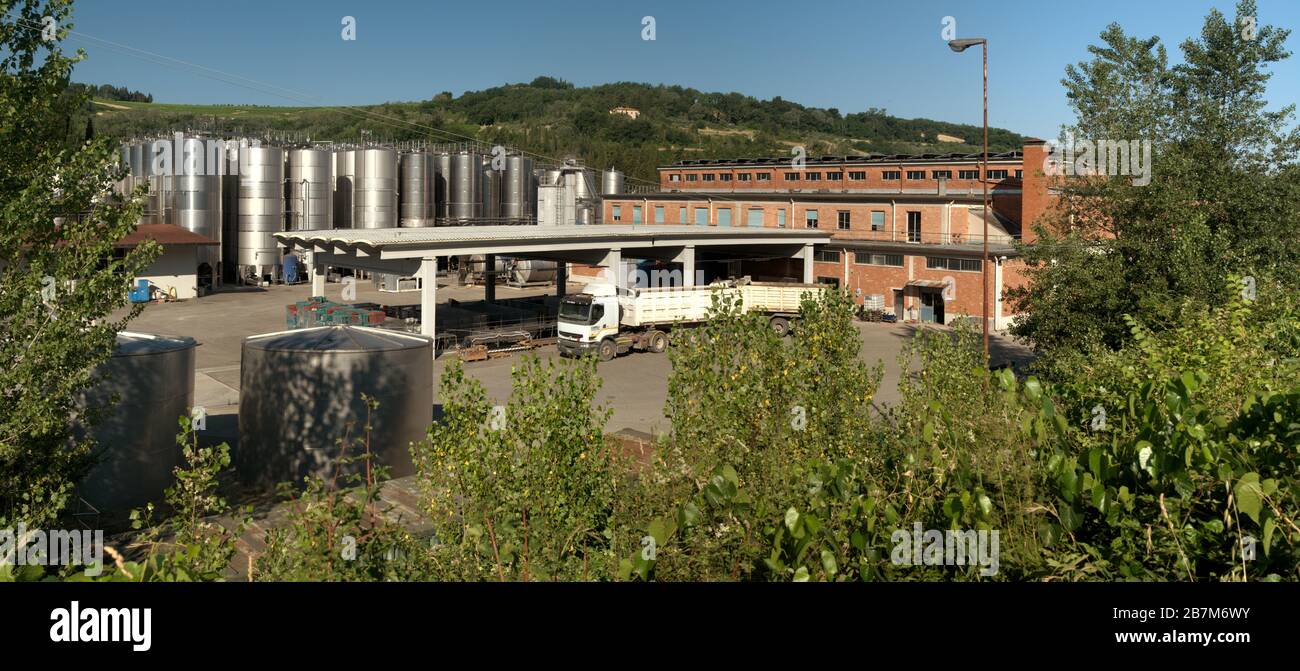 Cantina Sociale Colli Fiorentini; Valvirginio vintners and olive oil producers in Montespertoli, Tusany Stock Photo
