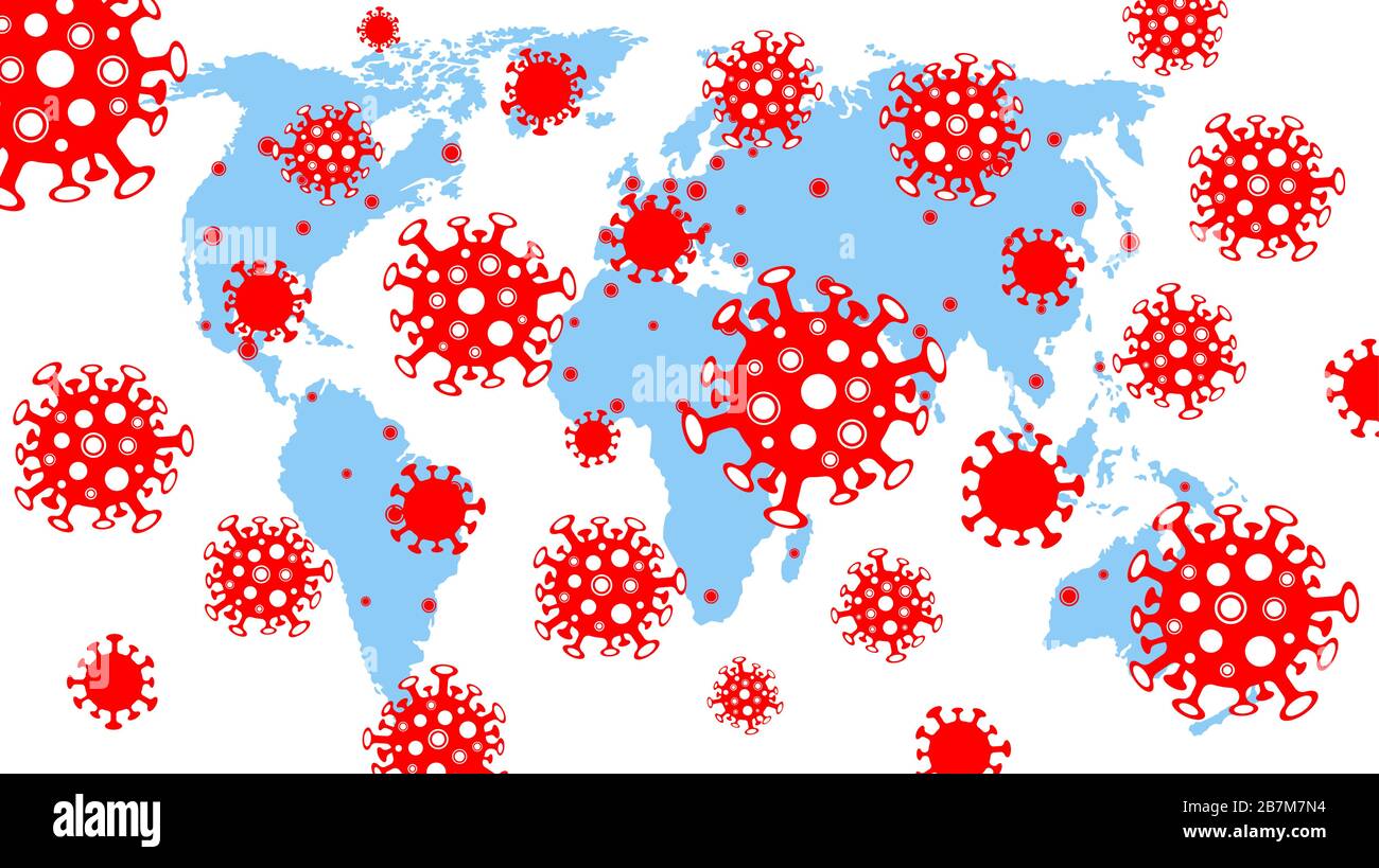 Global coronavirus pandemic vector illustration Stock Vector Image ...