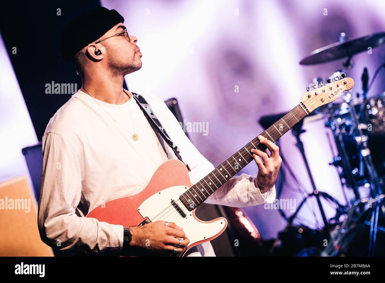 Arlo Parks performs at the BME Sessions in London on 16th March 2020. Stock Photo