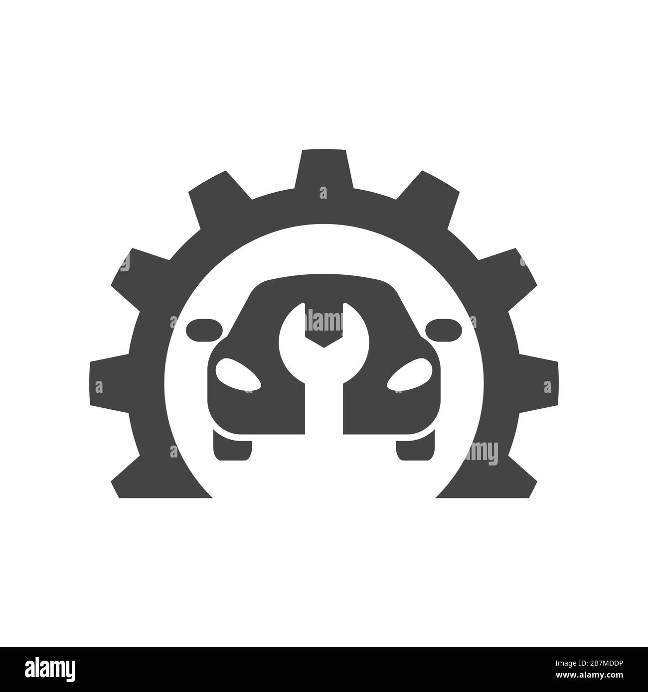 Car repair, abstract vector logo, design concept. Car service. Vector illustration. EPS 10. Stock Vector