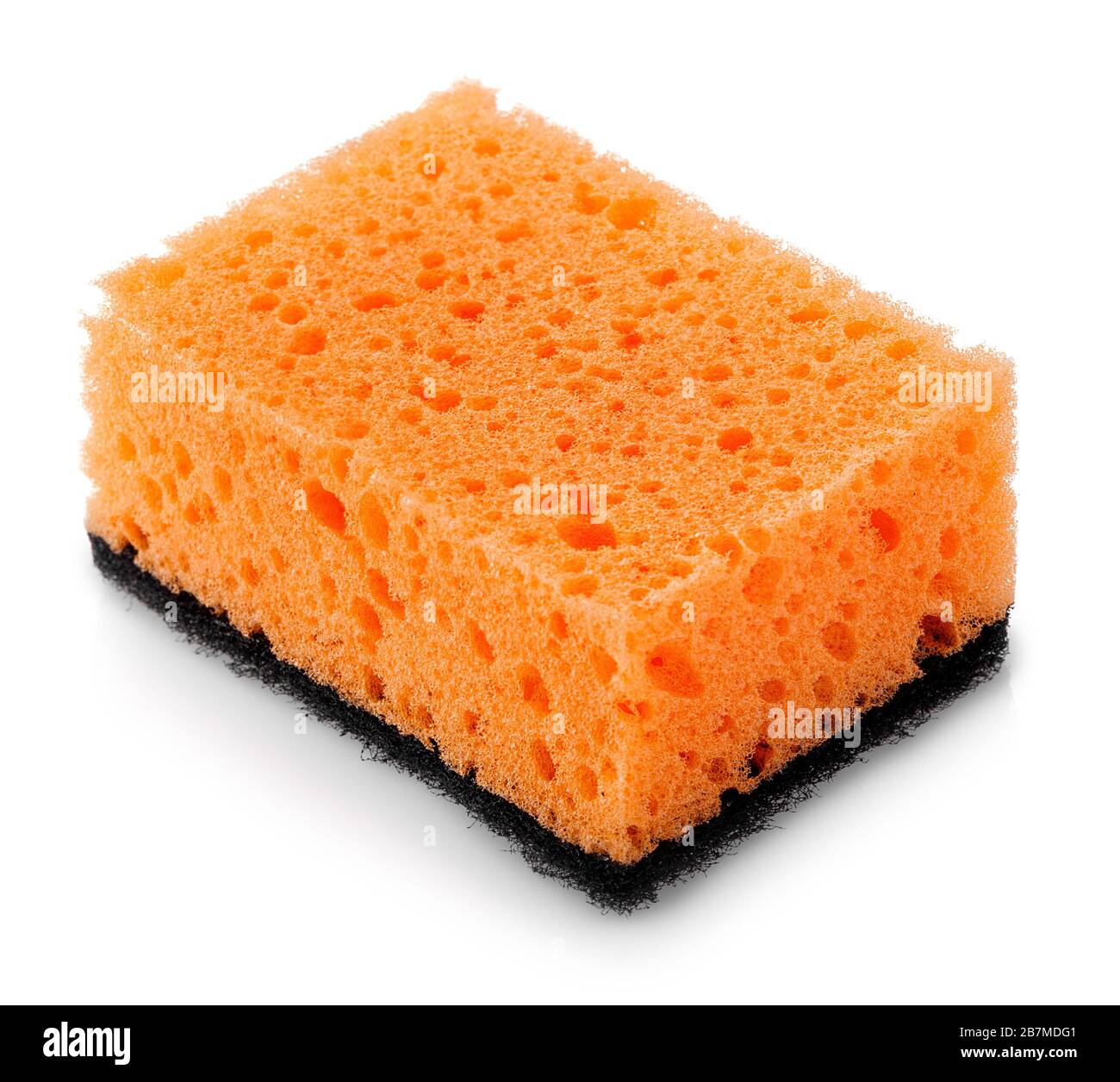 sponge for washing dishes isolated on white background Stock Photo