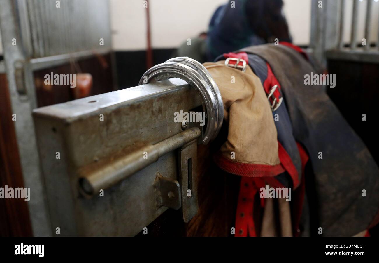 Horse shoes in the stables during the visit to Samuel Drinkwater's