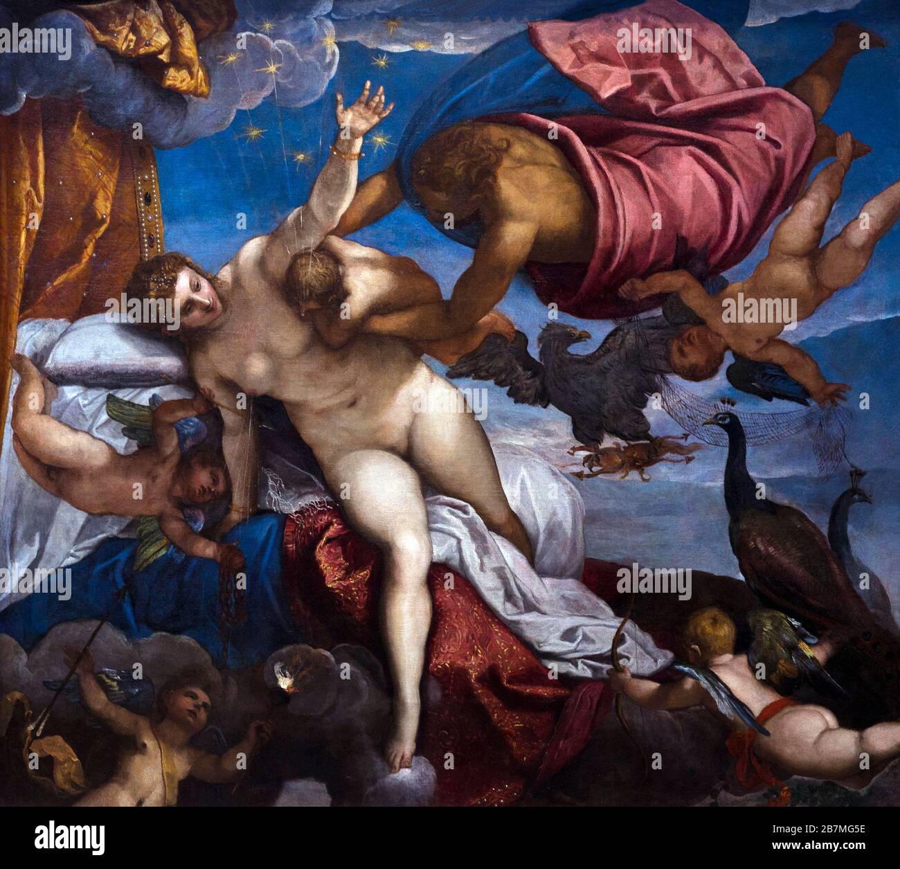 The Origin of the Milky Way, Jacopo Tintoretto, circa 1575, Stock Photo