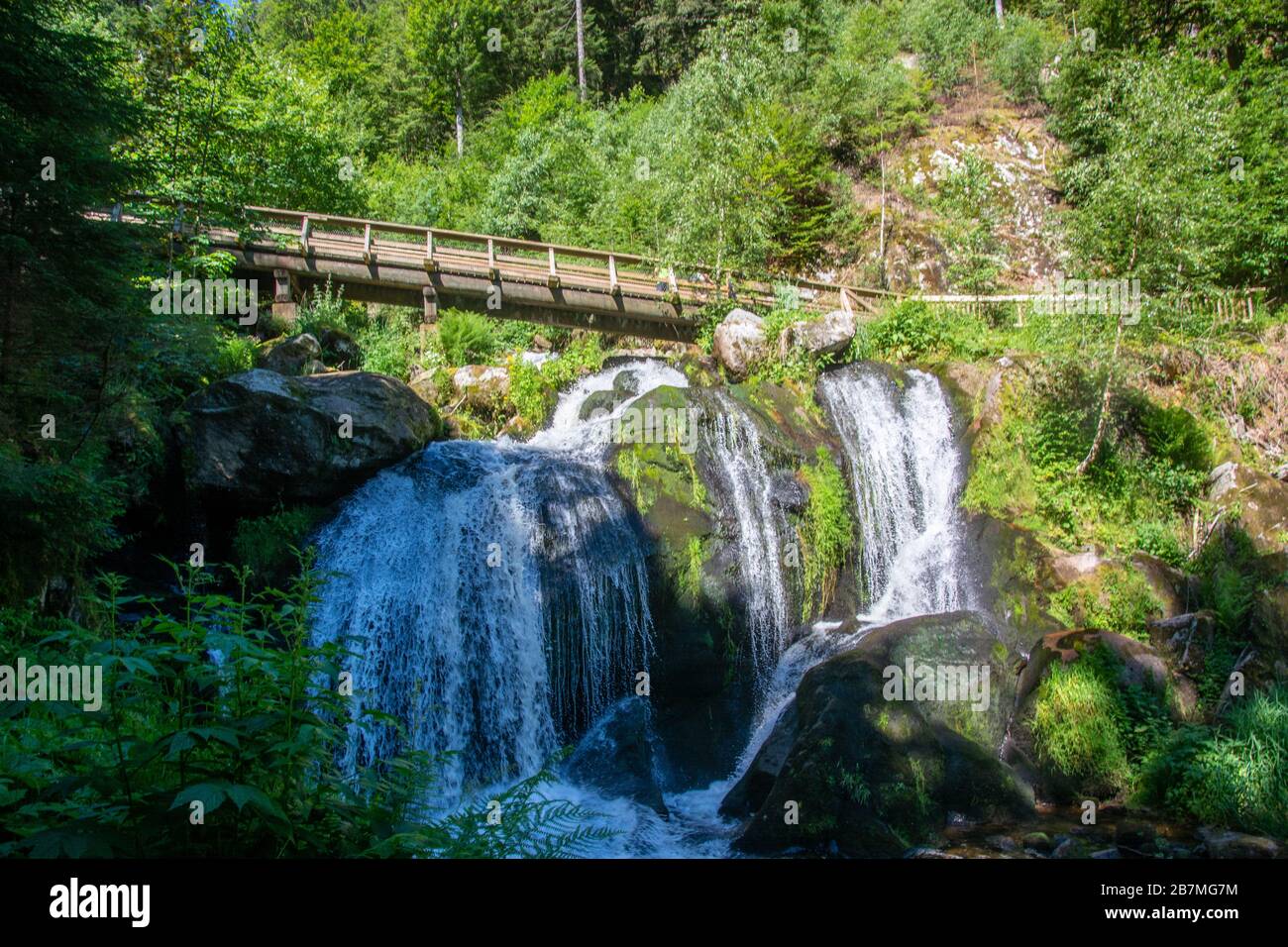 Waterfalls in Triberg - the highest waterfalls in Germany / Black Forest / Germany Stock Photo