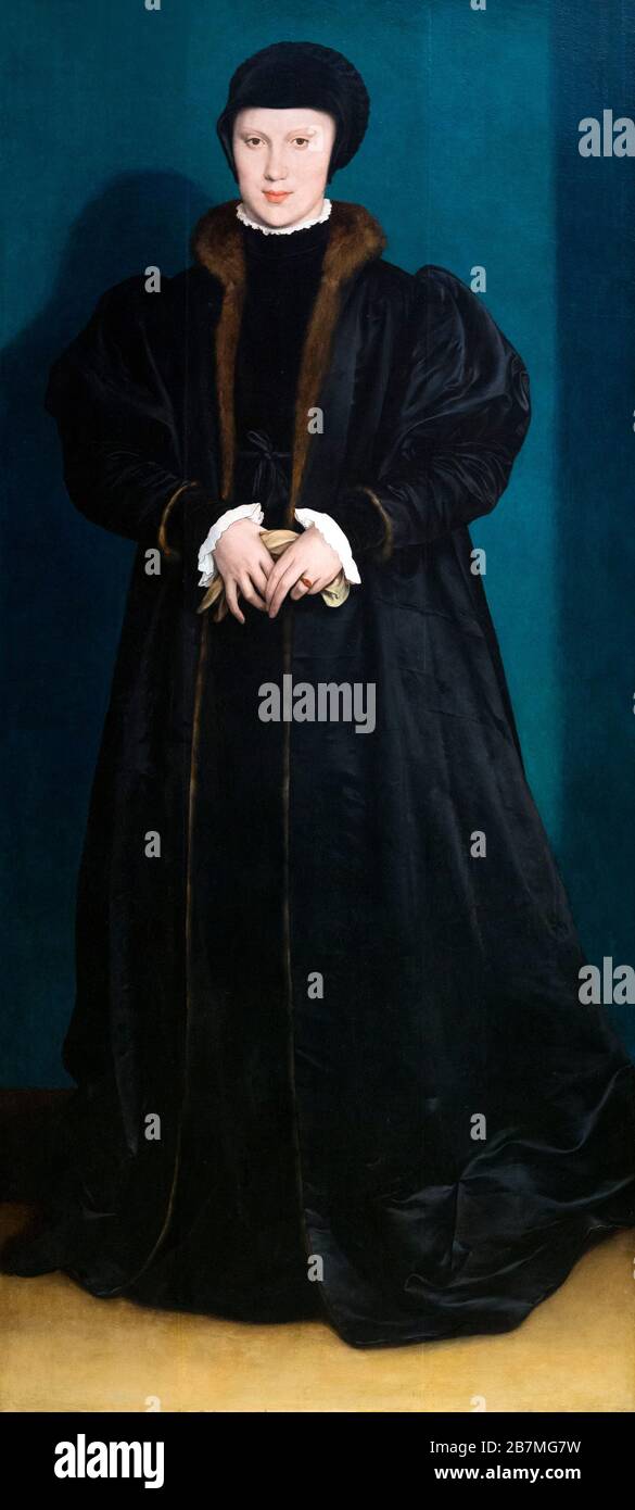 Christina of Denmark, Duchess of Milan, Hans Holbein the Younger, 1538, Stock Photo