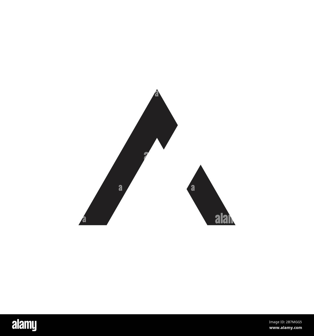 triangle arrow geometric line logo vector Stock Vector Image & Art - Alamy