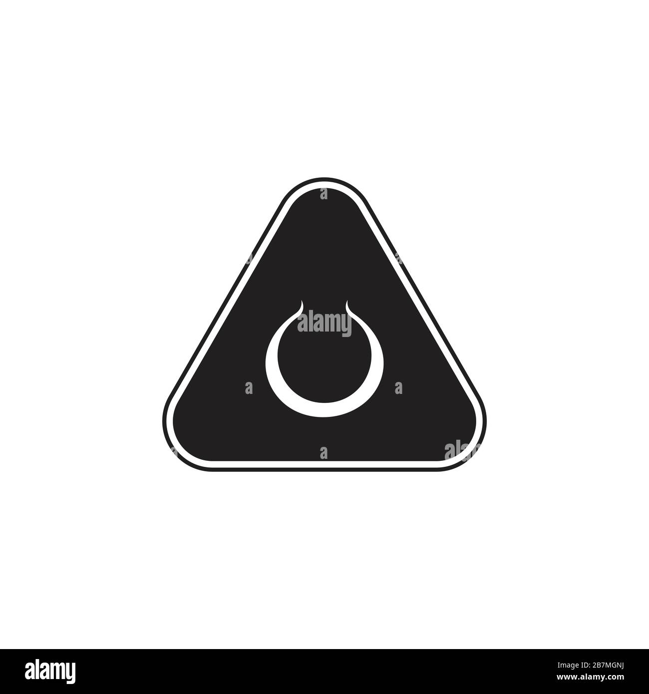 triangle curves letter u simple logo vector Stock Vector Image & Art