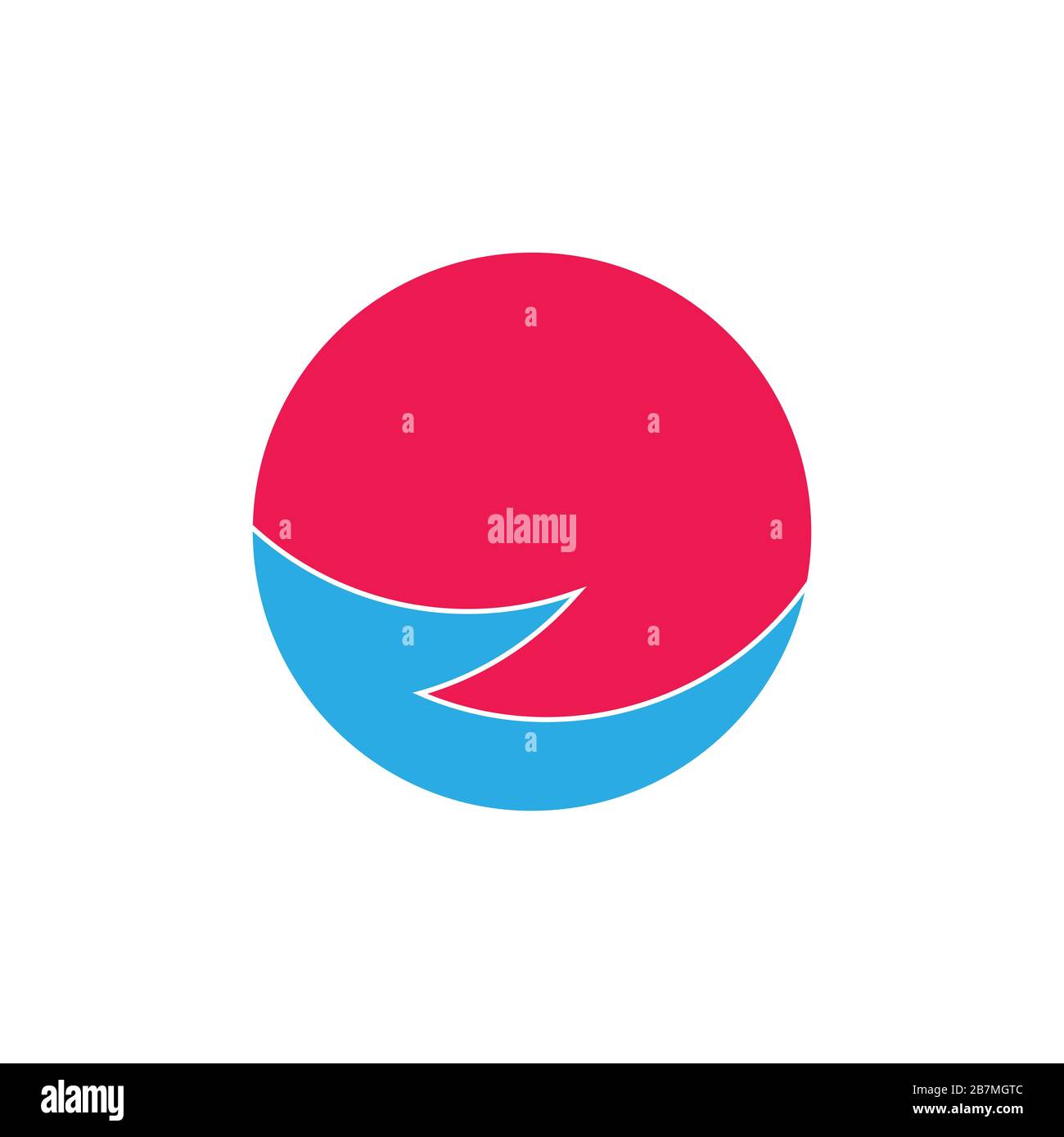 sun wave simple geometric circle logo vector Stock Vector Image & Art ...