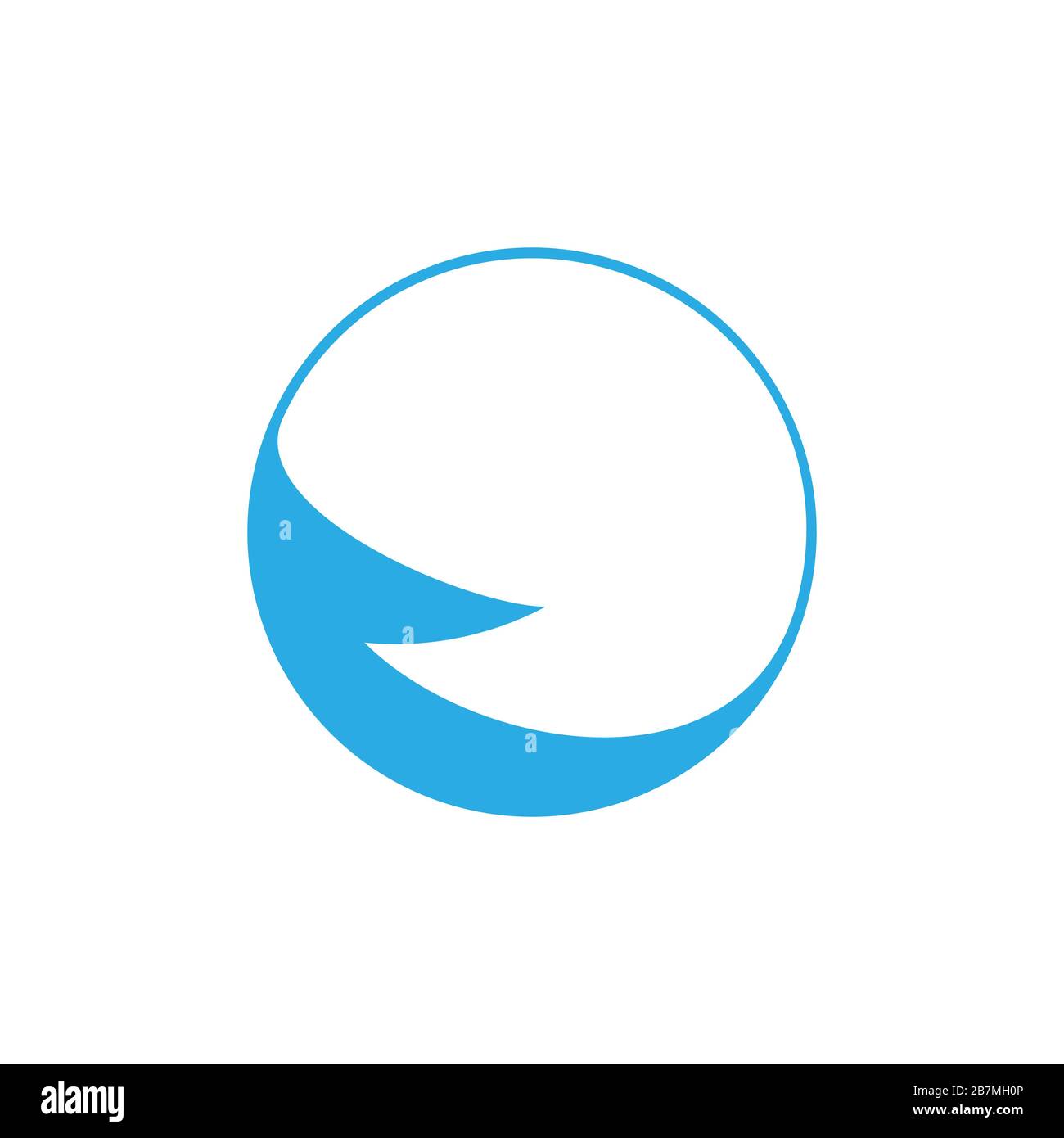 circle arrow geometric up logo vector Stock Vector Image & Art - Alamy