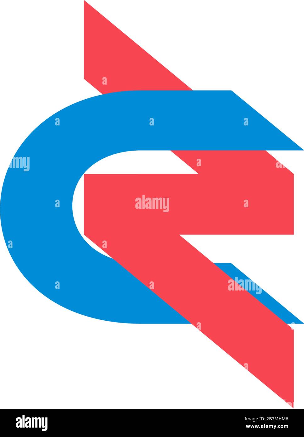 letter sz linked colorful overlapping geometric logo vector Stock Vector