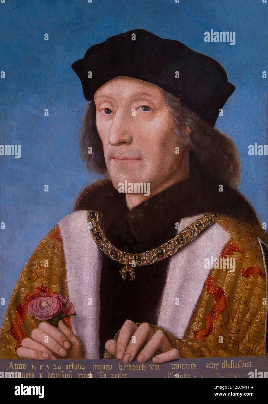 King Henry VII, unknown artist, 1505, Stock Photo