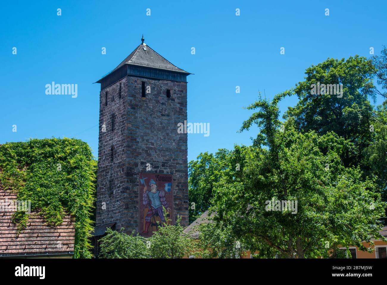 Romaeus Tower in Villingen in the Blackforest / Germany Stock Photo