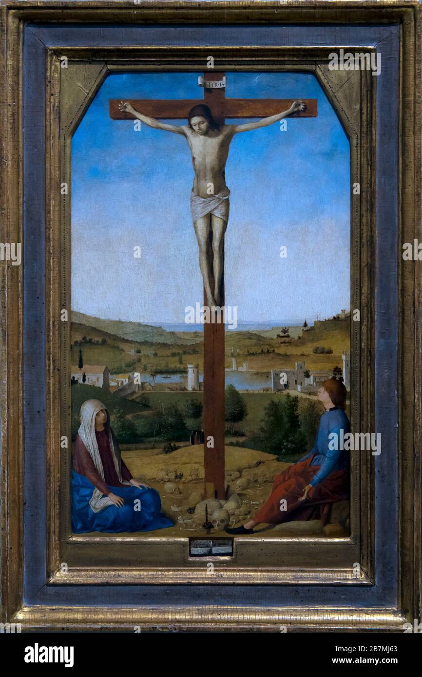 Christ Crucified, Antonello da Messina, 1475 Stock Photo - Alamy