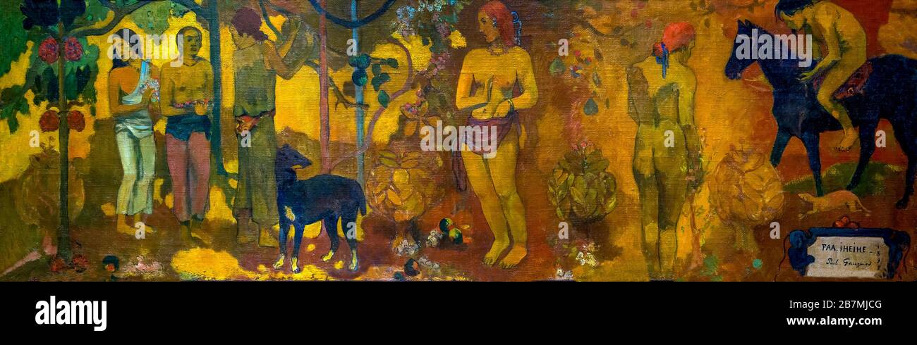 Faa Iheihe, Paul Gauguin, 1898, Stock Photo