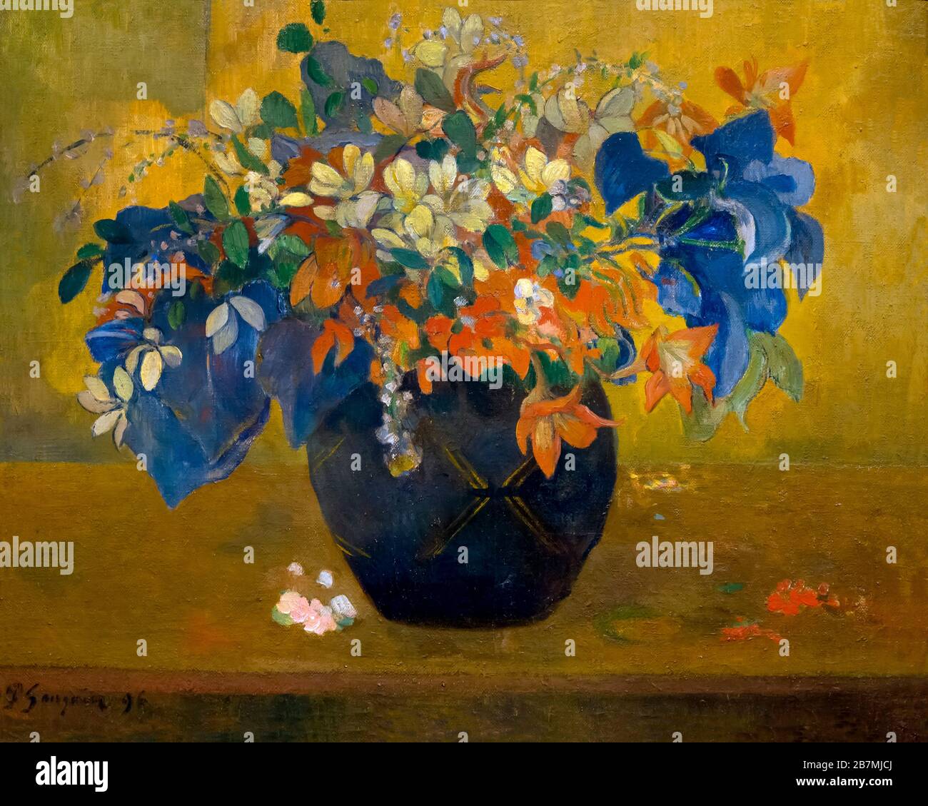Vase of Flowers, Paul Gauguin, 1896, Stock Photo