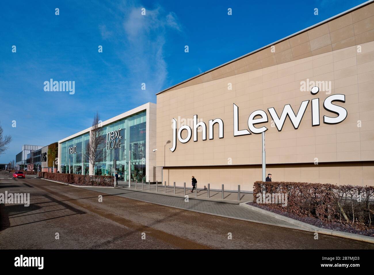 Next Home and John Lewis Shop Out of Town Stores Vangarde Retail Park Shopping Centre York North Yorkshire England UK United Kingdom GB Great Britain Stock Photo