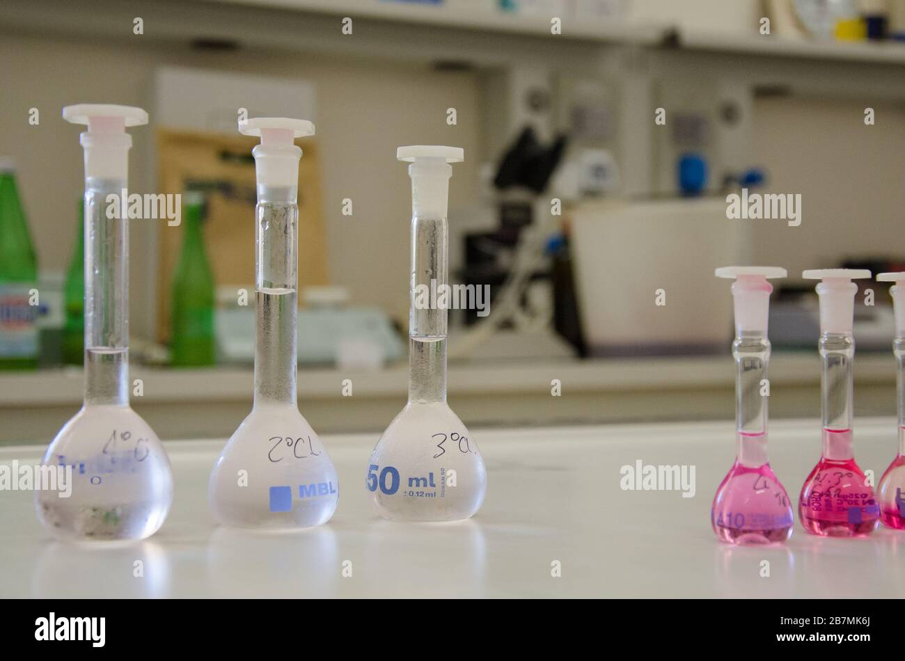 Wine laboratory at winery Stock Photo - Alamy