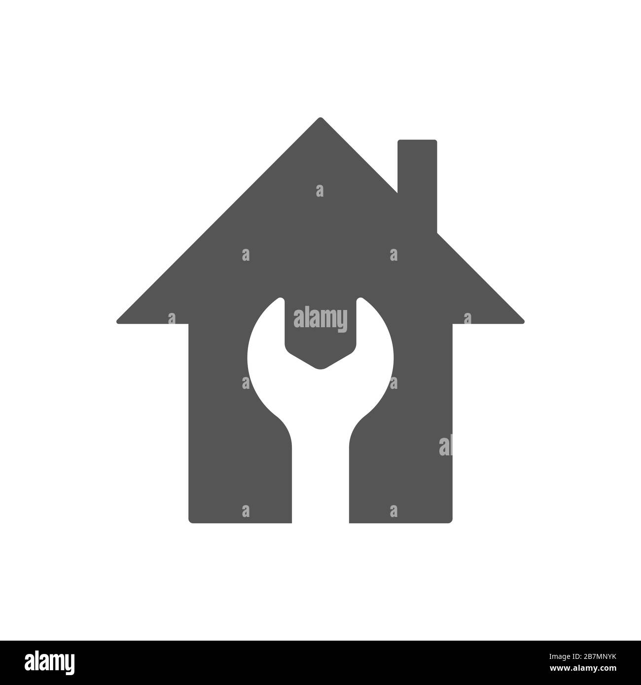 Home repair icon. Home repair symbol. Flat style. EPS 10. Stock Vector