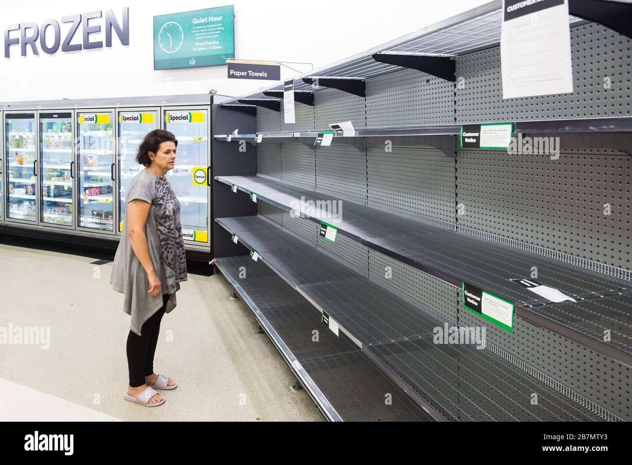 Australian Woolworths Supermarket In Stock Photos & Australian