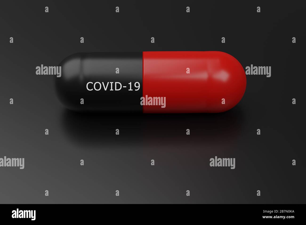 Medication treatment and prevention of new corona virus infection COVID-19,novel coronavirus disease 2019 or nCoV 2019 ,Antiviral Drug for stop Stock Photo
