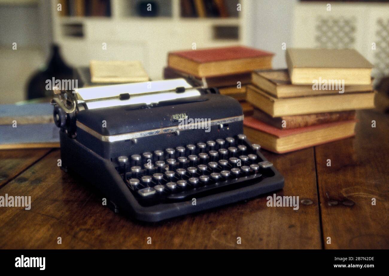 Ernest Hemingway's Royal typewriter Stock Photo