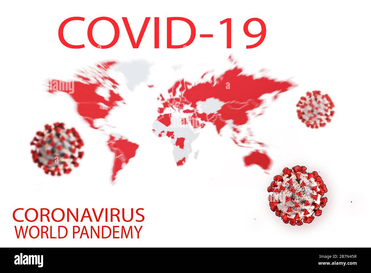 3D illusttration Chinese coronavirus COVID-19 COVID-19 SARS, virus 2020 , MERS-CoV , chinese virus 2019-nCoV. 3D illusttration Stock Photo