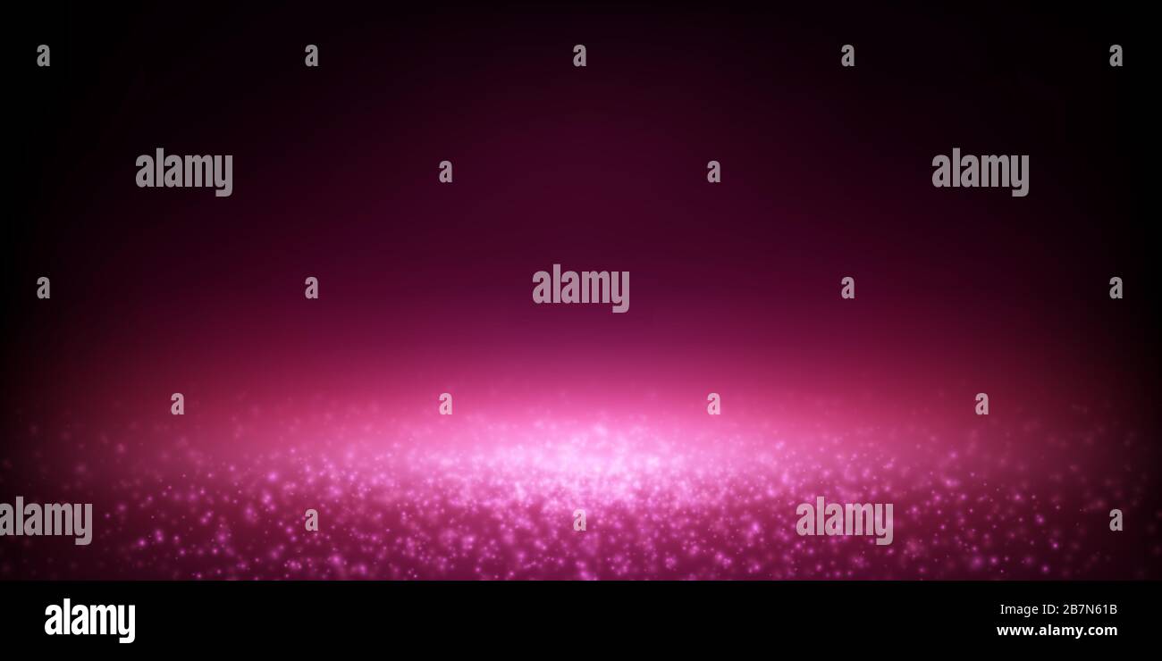 falling glittering dust spotlight, luxury blurred lights bokeh. vector Stock Vector