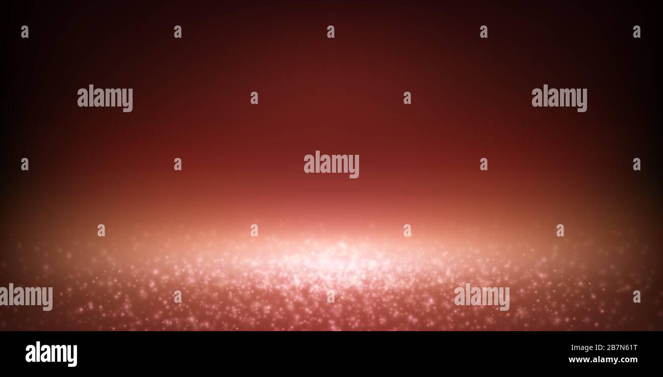 falling glittering dust spotlight, luxury blurred lights bokeh. vector Stock Vector