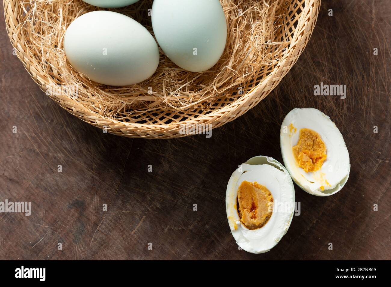 A lot of delicious salted duck eggs Stock Photo Alamy