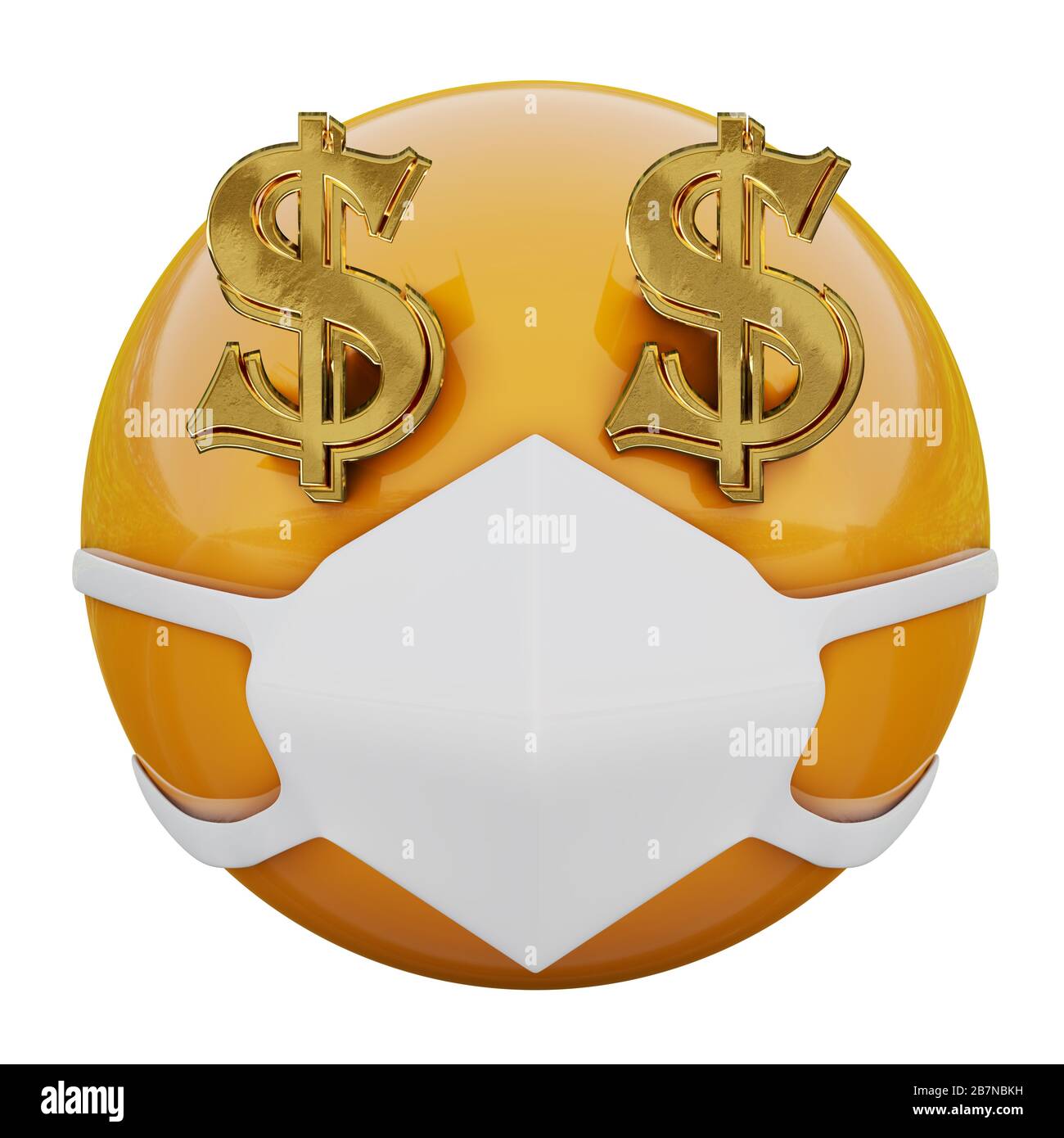 Download 3d Render Of Yellow Emoji Face With Eyes Dollars And Medical Mask Protecting From Coronavirus 2019 Ncov Mers Ncov Sars Bird Flu And Other Viruses Stock Photo Alamy PSD Mockup Templates
