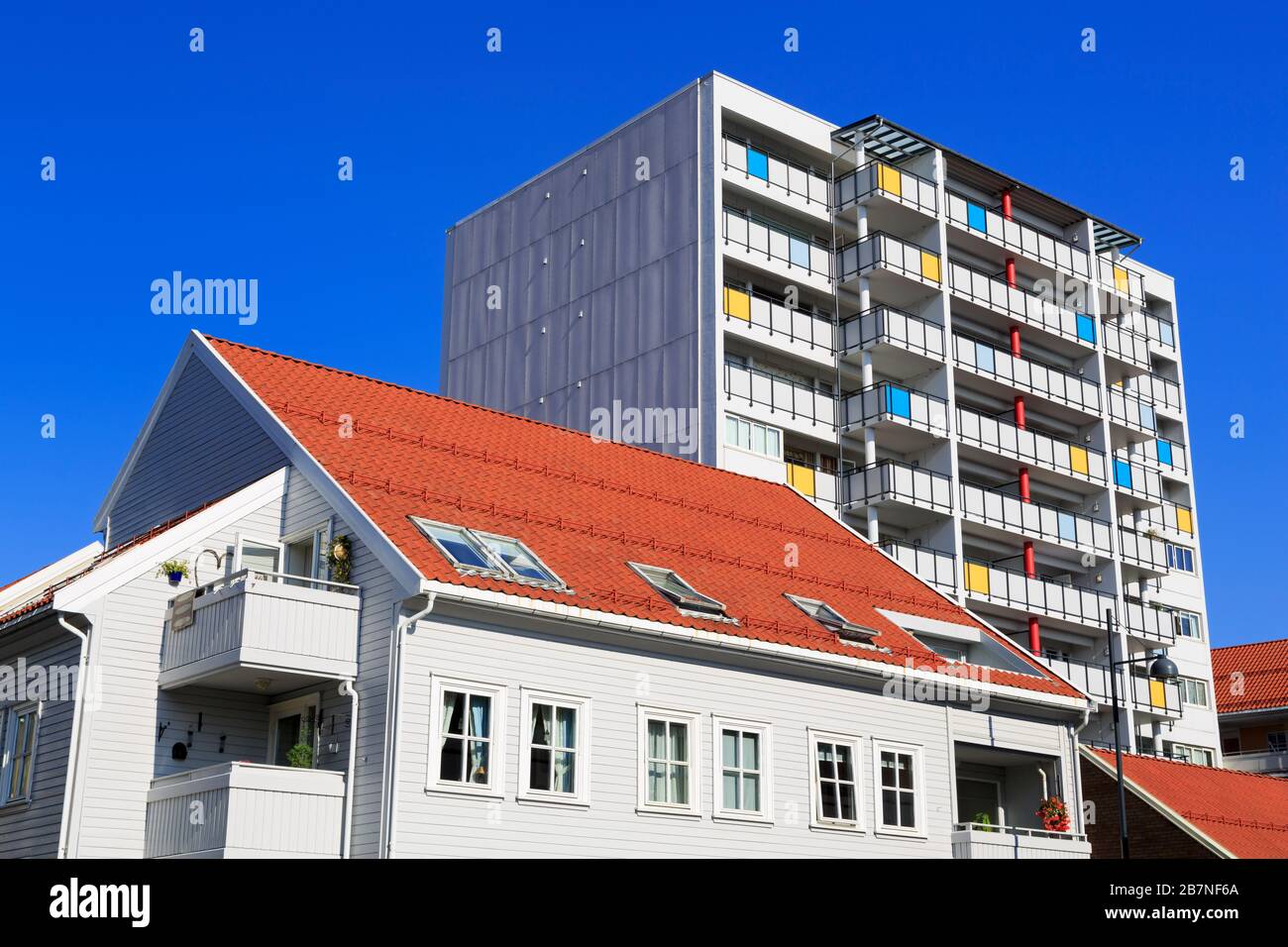 Apartments on Kristian Street, Old Town District, Kristiansand, Norway