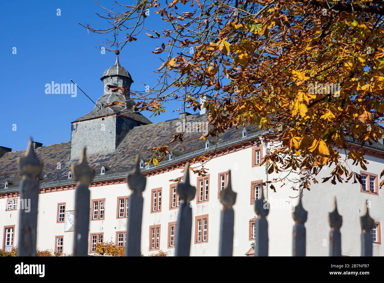Schloss Berleburg Castle, Bad Berleburg, Wittgensteiner Land district, North Rhine-Westphalia, Germany, Europe Stock Photo