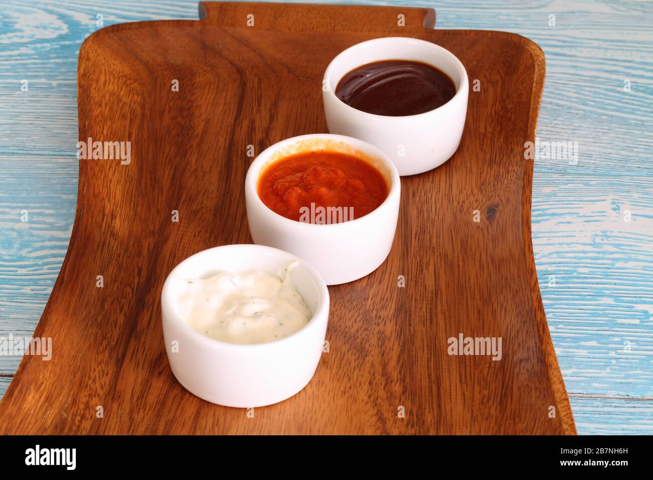 Assorted sauces Stock Photo