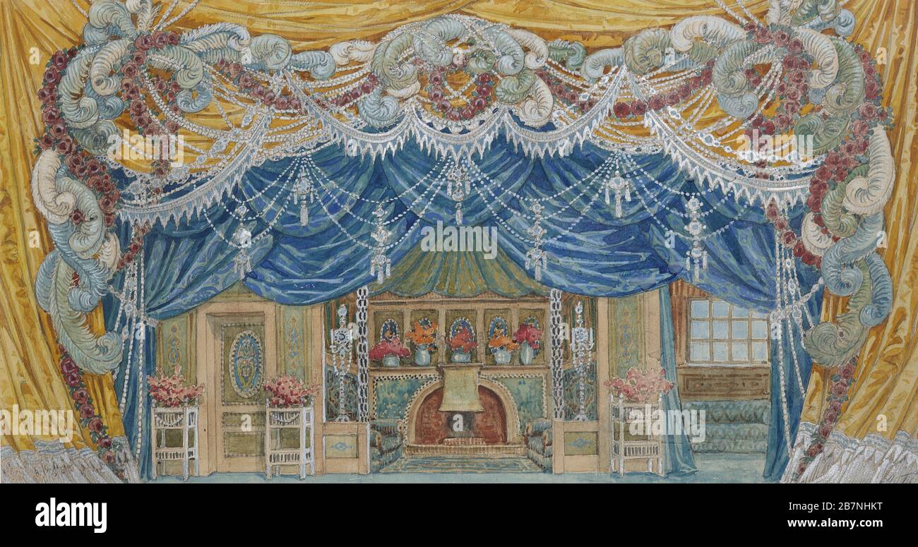 Stage design  , 1920s. Private Collection. Stock Photo