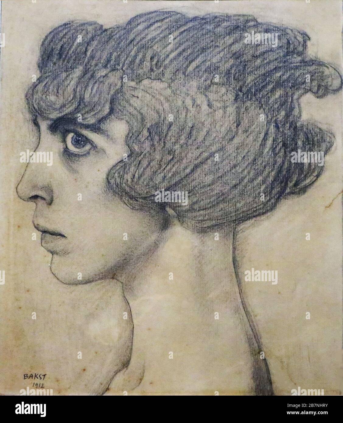Portrait of Marchesa Luisa Casati, 1912. Private Collection. Stock Photo