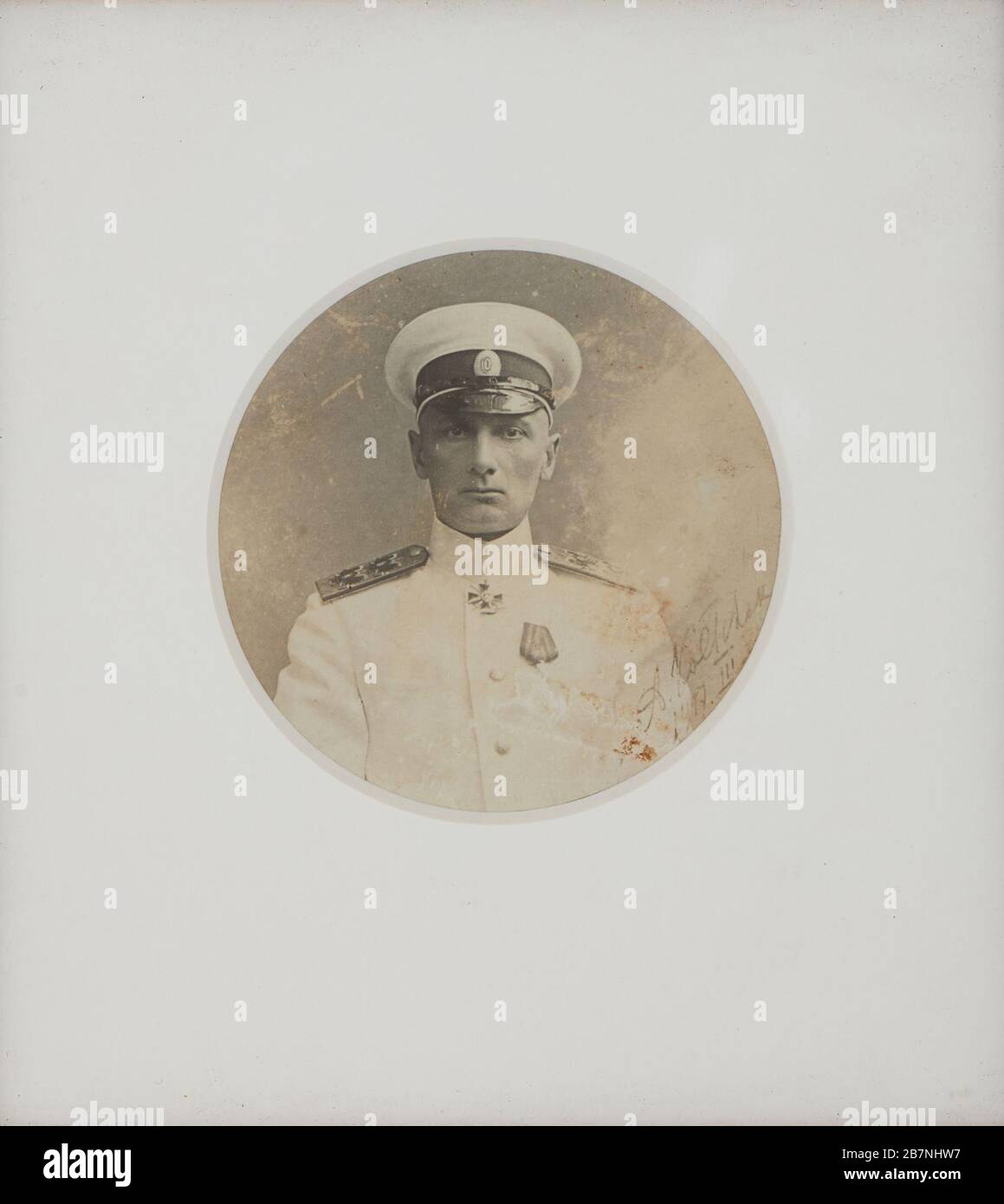 Portrait of Alexander Kolchak (1874-1920), 1917. Private Collection. Stock Photo