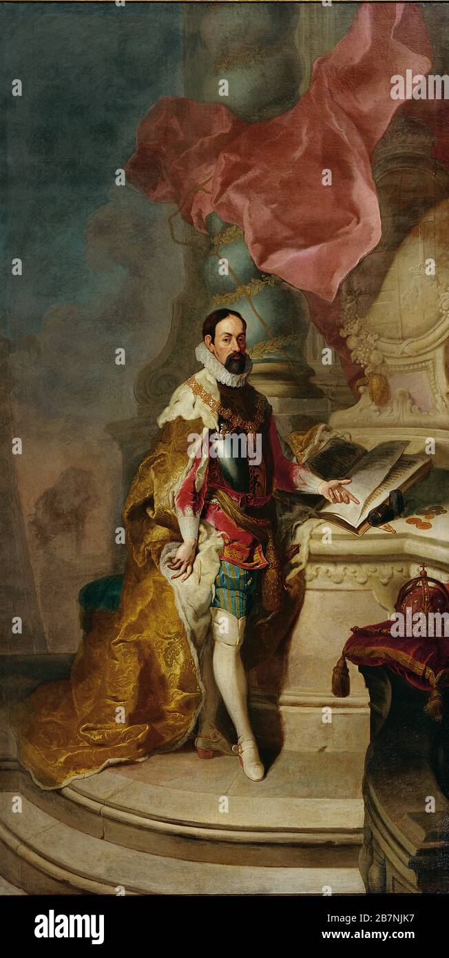 Portrait of Matthias (1557-1619), Holy Roman Emperor, ca 1760. Found in