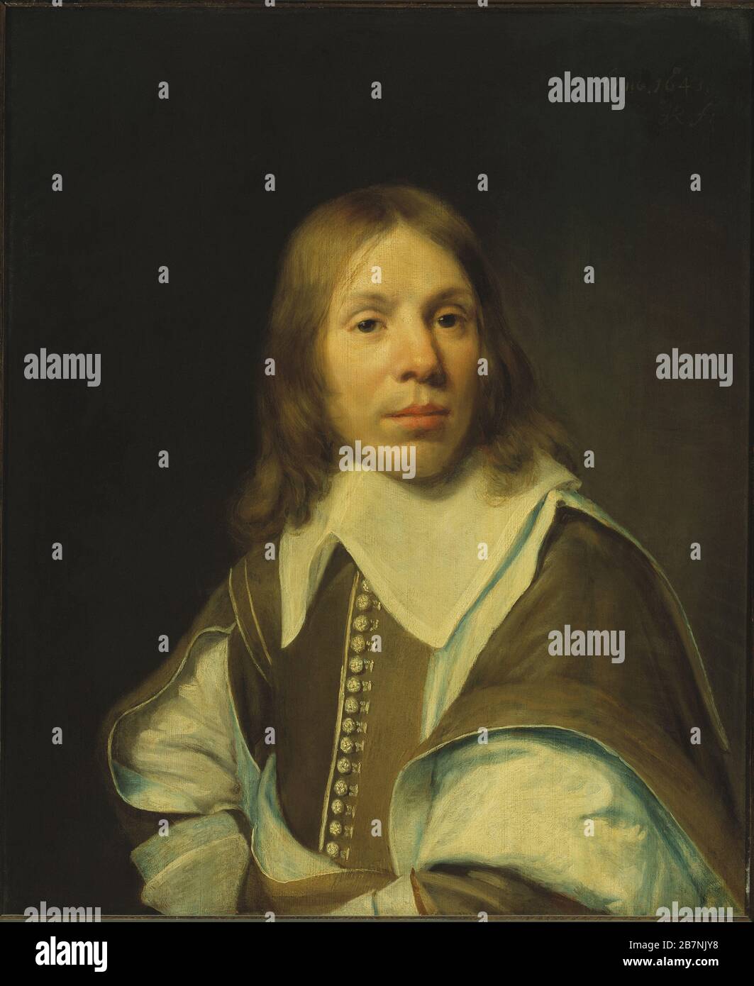 Portrait of Meyndert Sonck, 1643. Found in the Collection of Museum Mayer van den Bergh, Antwerp. Stock Photo