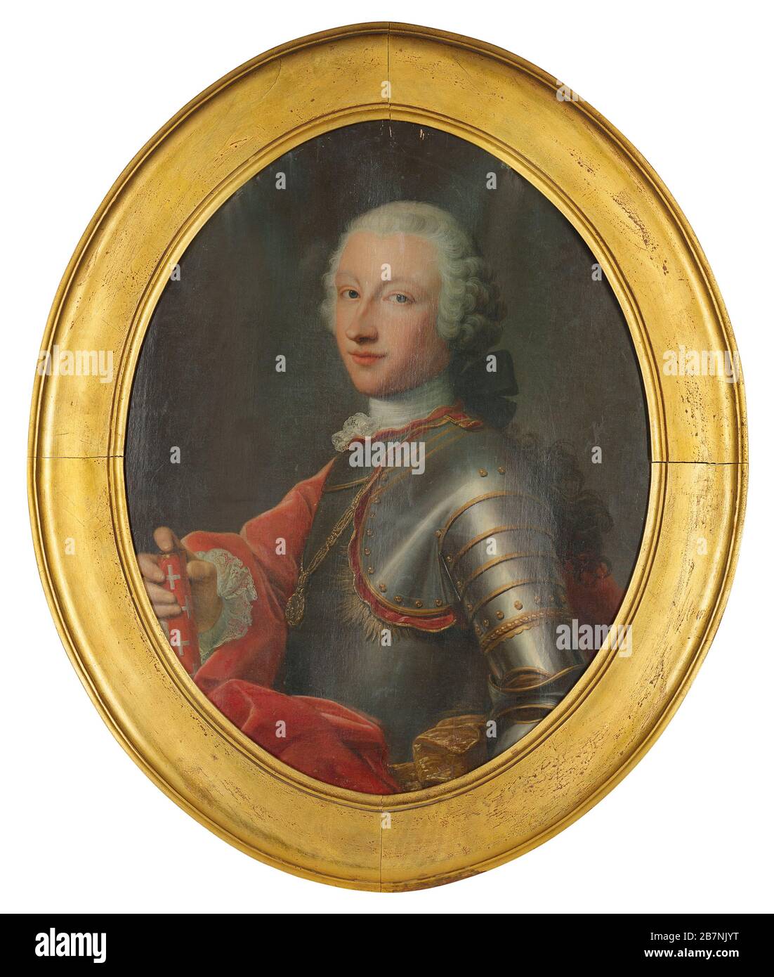 Portrait of King Victor Amadeus III of Sardinia (1726-1796), Mid of the 18th cen.. Private Collection. Stock Photo