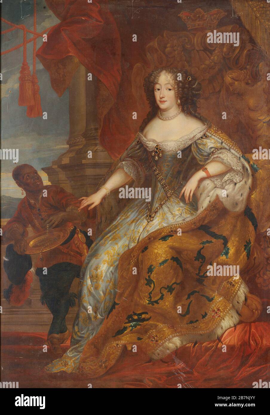 Marie Jeanne Baptiste (1644-1724), Duchess of Savoy, 17th century. Private Collection. Stock Photo