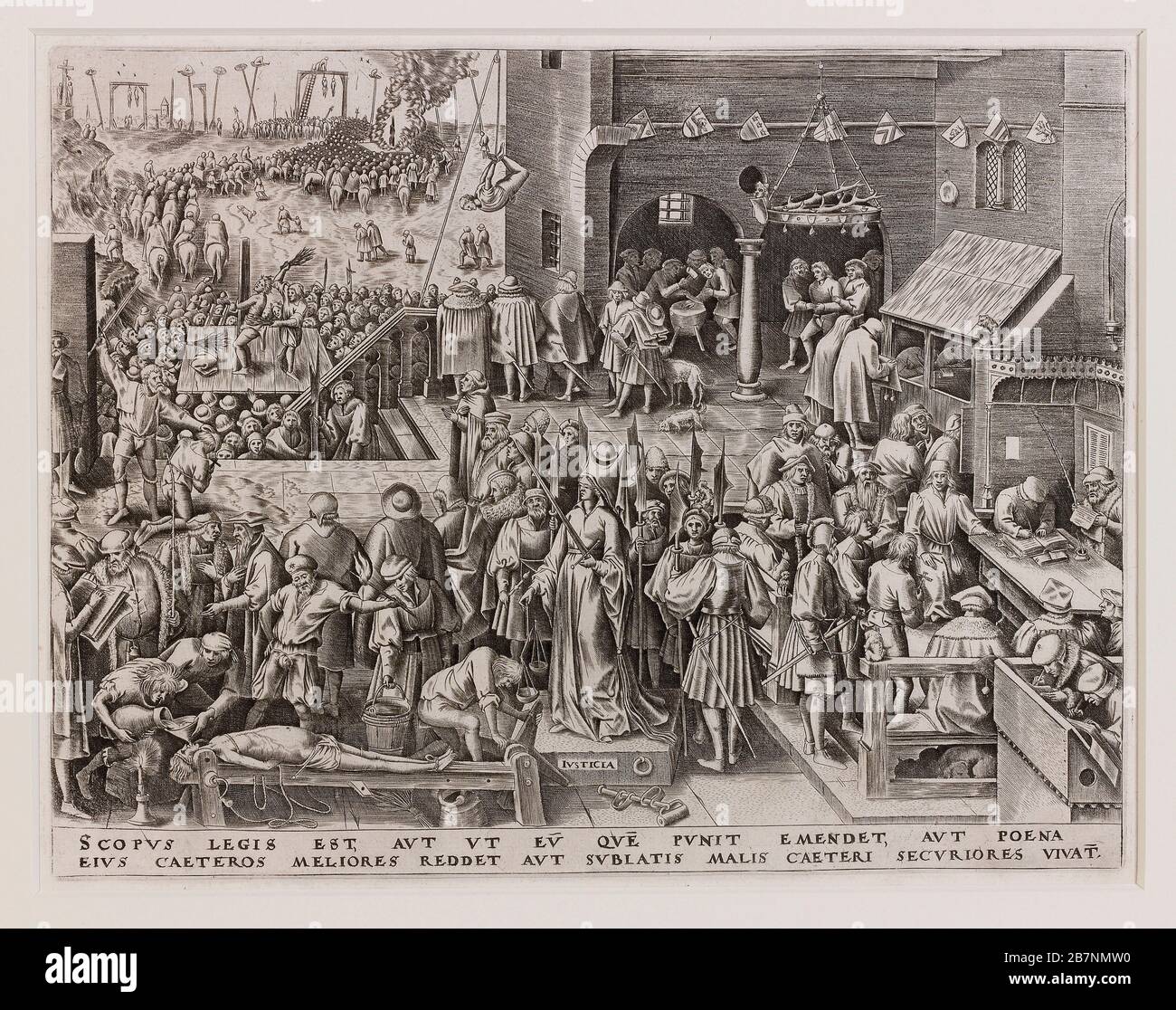 Justice, 1559. Found in the Collection of Museum Mayer van den Bergh, Antwerp. Stock Photo