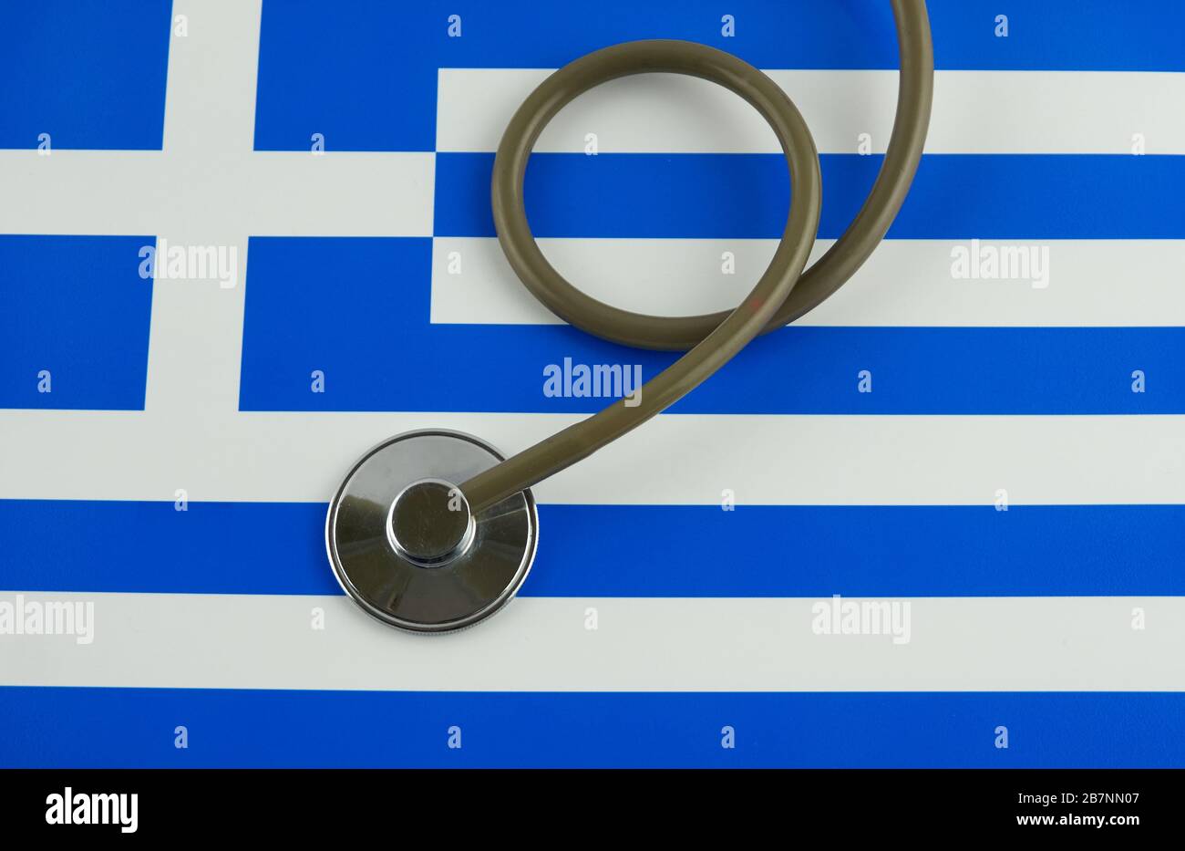 Stethoscope with greek flag hires stock photography and images Alamy