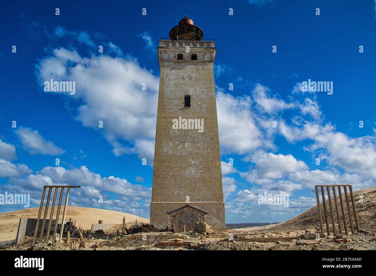 The Rubjerg Knude lighthouse in Denmark Stock Photo