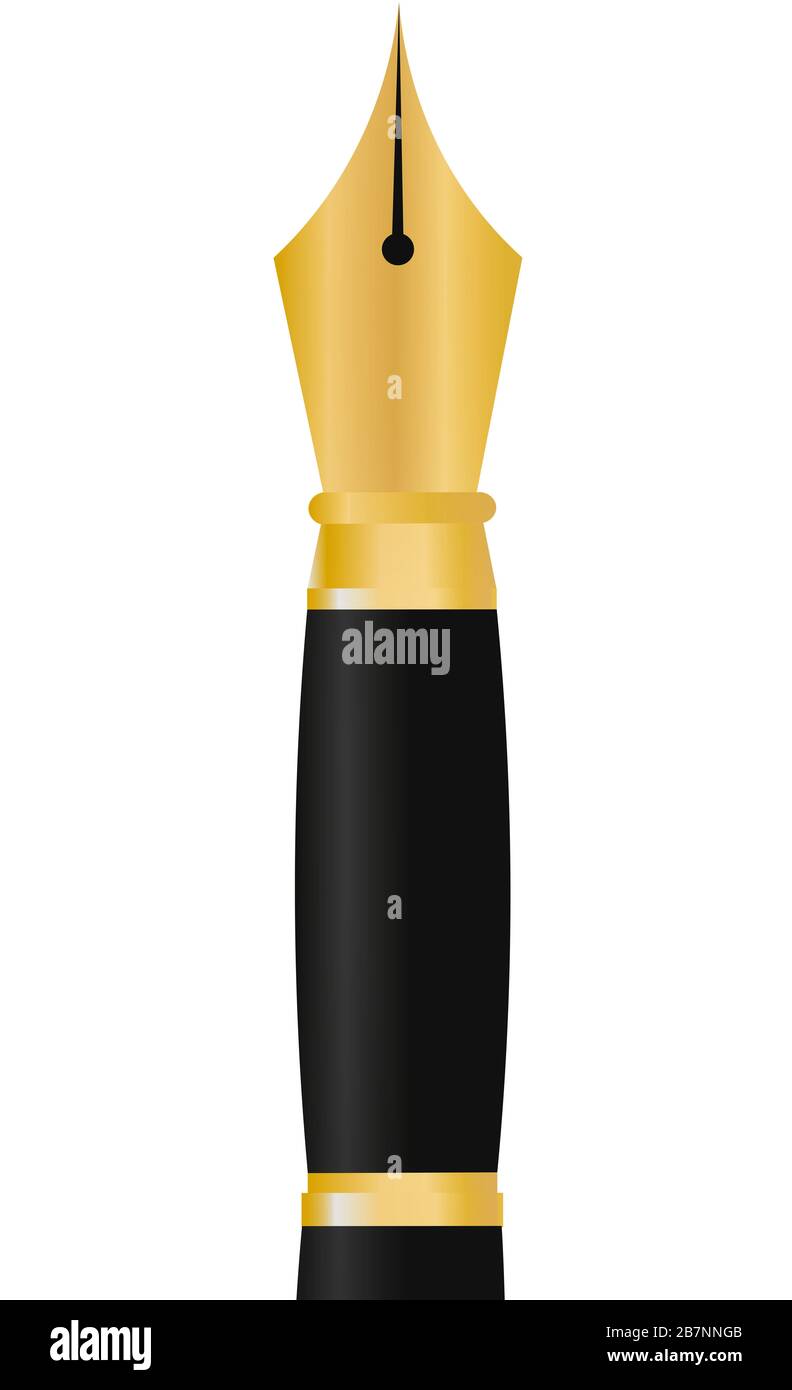 Fountain pen isolated on white background Stock Photo - Alamy